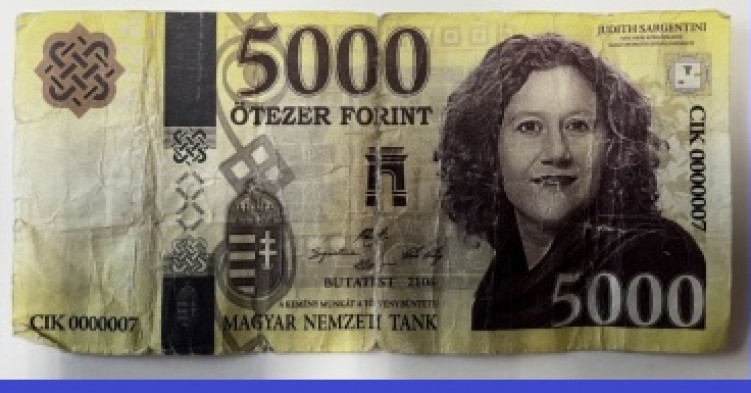 Judith Sargentinit ábrázoló ötezressel vásárolt egy VIII. kerületi férfi