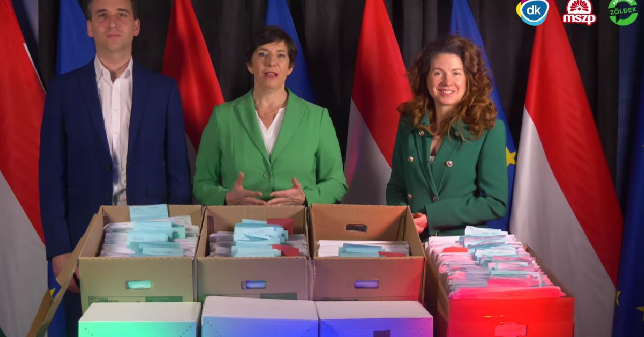 60 ezer aláírást adott le a DK-MSZP-Párbeszéd