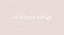 Snoblesse Oblige 2023/22. 