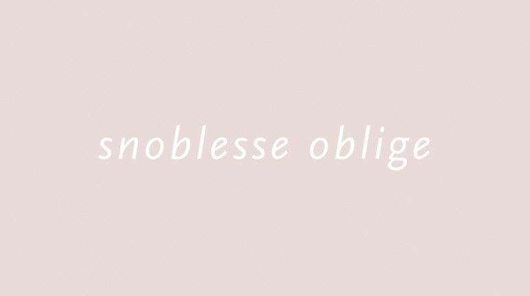 Snoblesse Oblige 2023/11. 